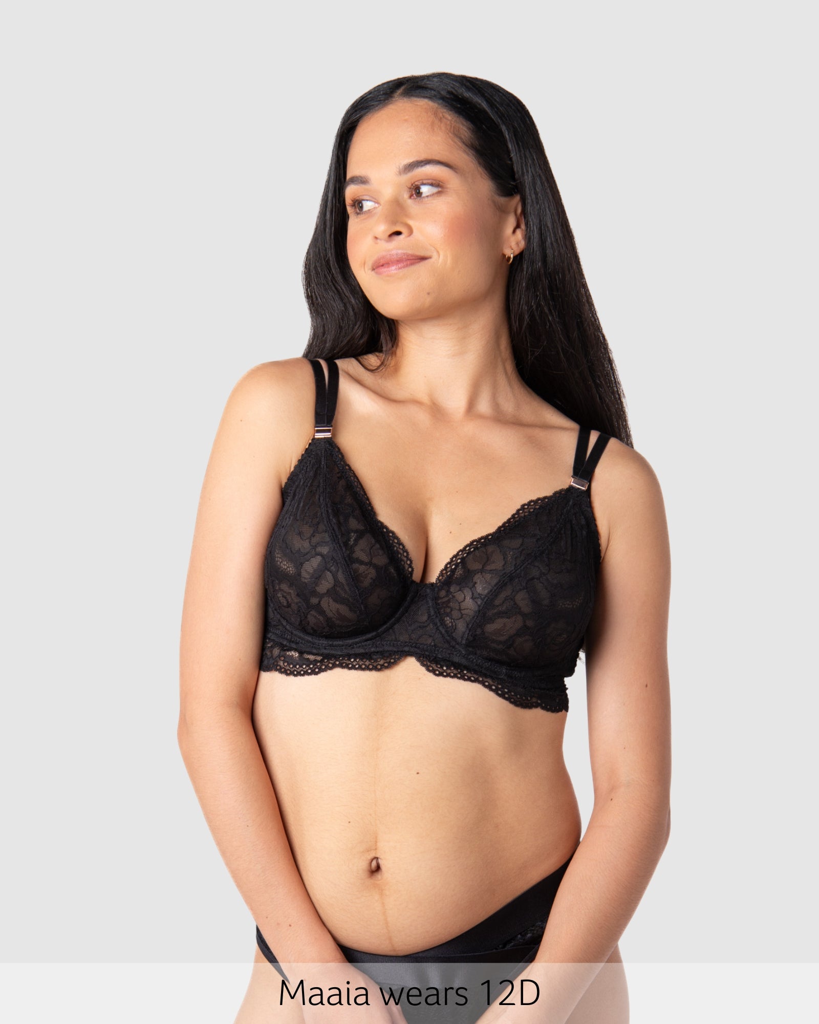 Heroine Plunge Nursing Bra - Black