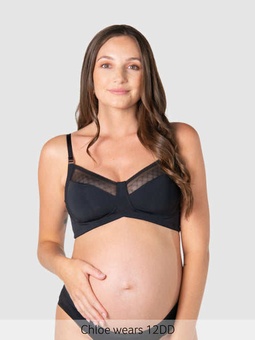 Lunar Eclipse Full Cup Nursing Bra - Black