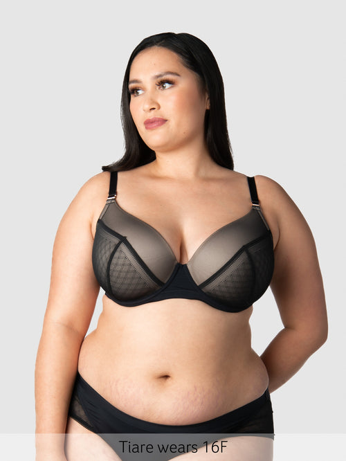 Lunar Eclipse T-Shirt Nursing Bra - Black