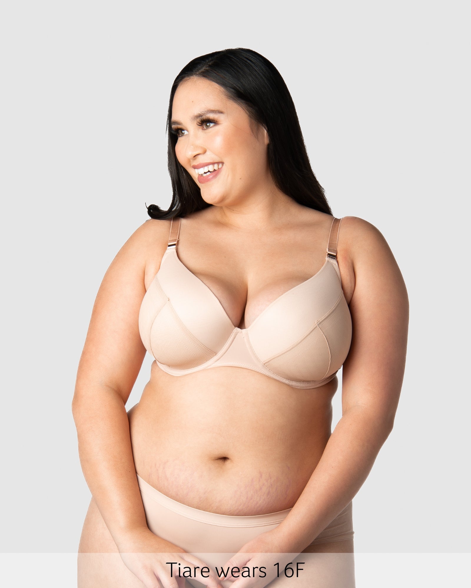Lunar Plunge T-Shirt Nursing Bra - Cashmere