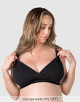 Hotmilk My Comfort FlexFit Bra in Black – lifestyle shot, soft everyday wirefree bra for all-day comfort