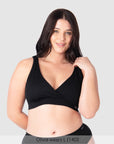 Hotmilk My Comfort FlexFit Bra in Black – front view, soft everyday wirefree bra for all stages of life