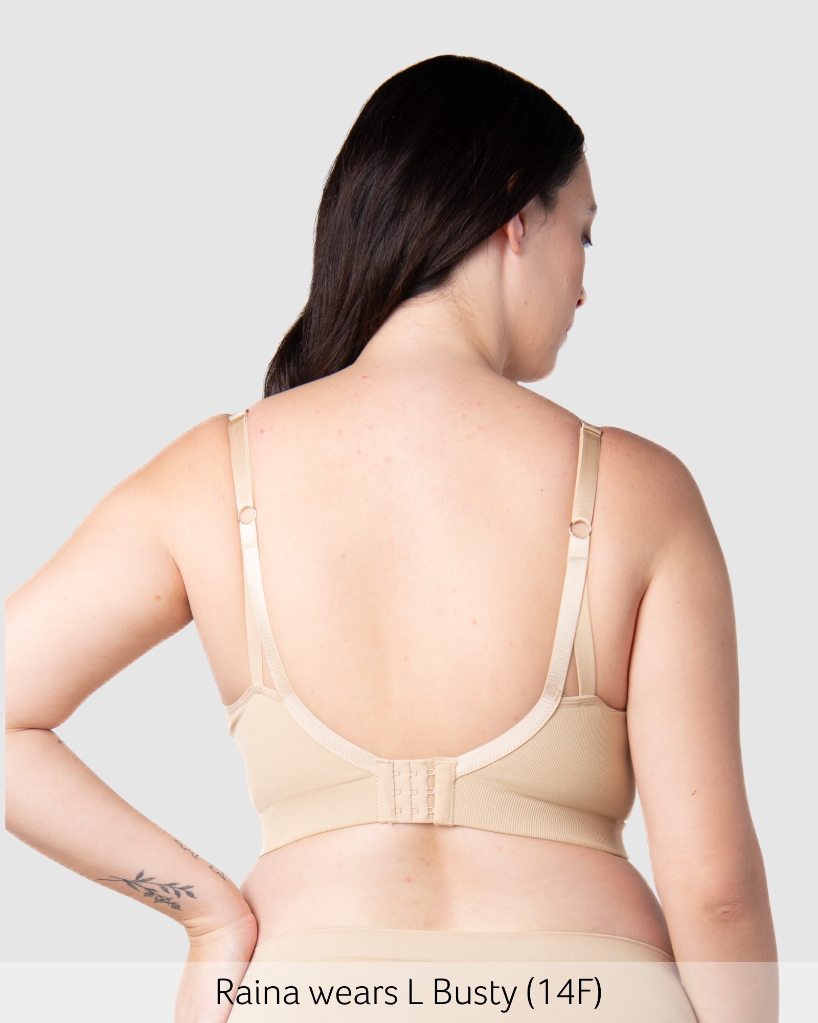 Back of My Necessity Seamless Nursing Bra - Frappe Busty