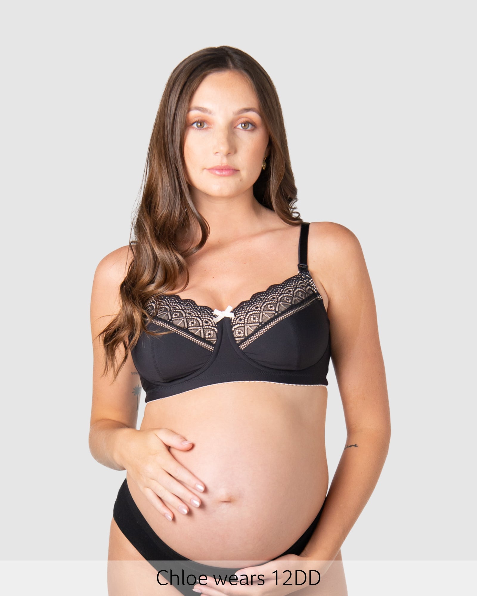 Show Off Wirefree Nursing Bra - Black