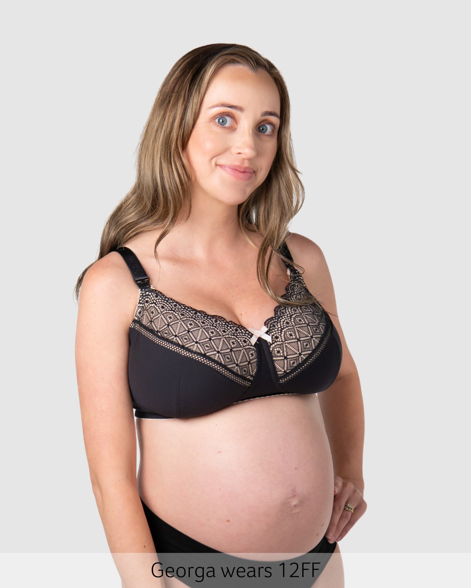 Show Off Wirefree Nursing Bra - Black