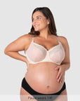 Temptation Lace Nursing Bra - Powder