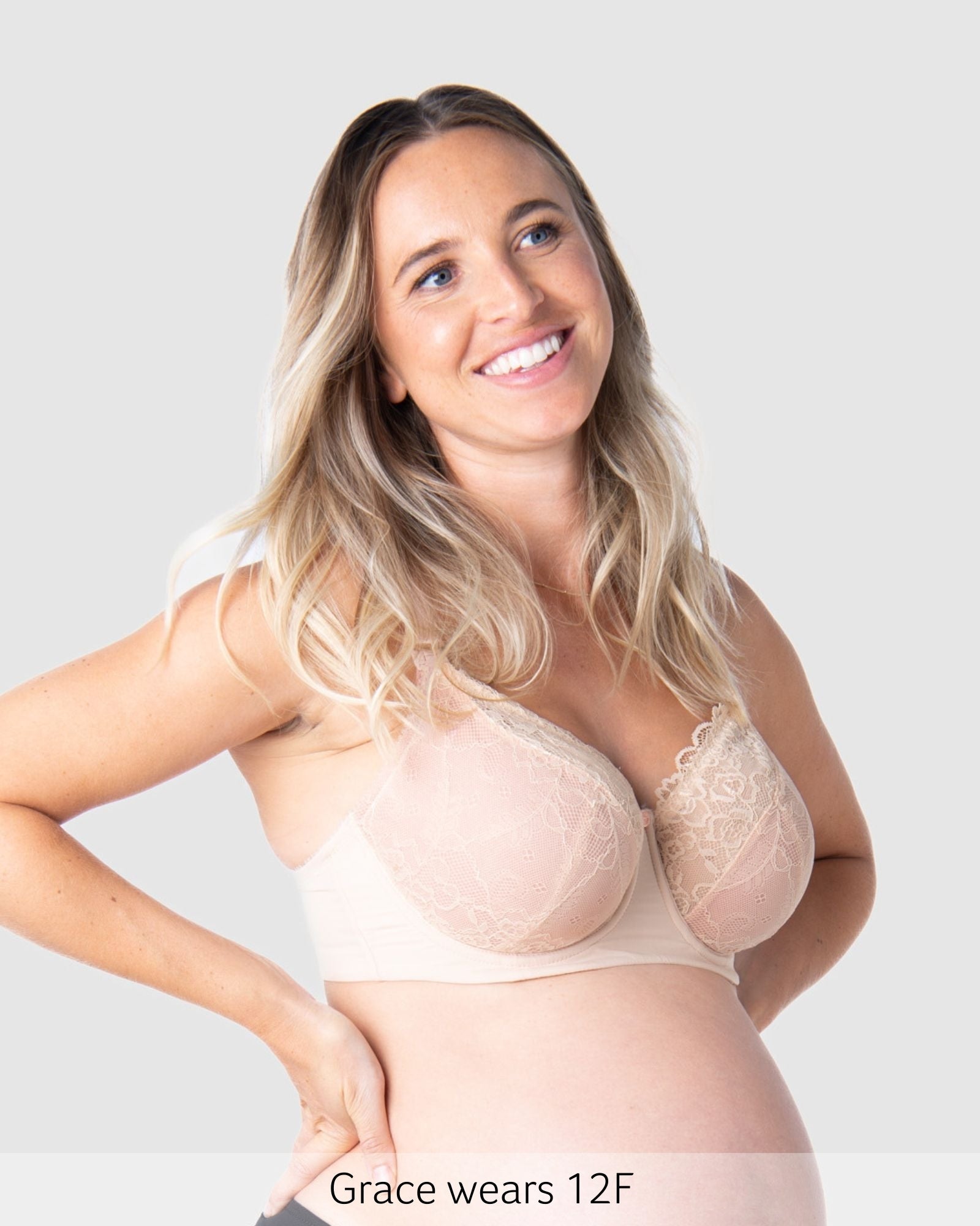 Temptation Nursing Bra with Flexi Underwire in Powder