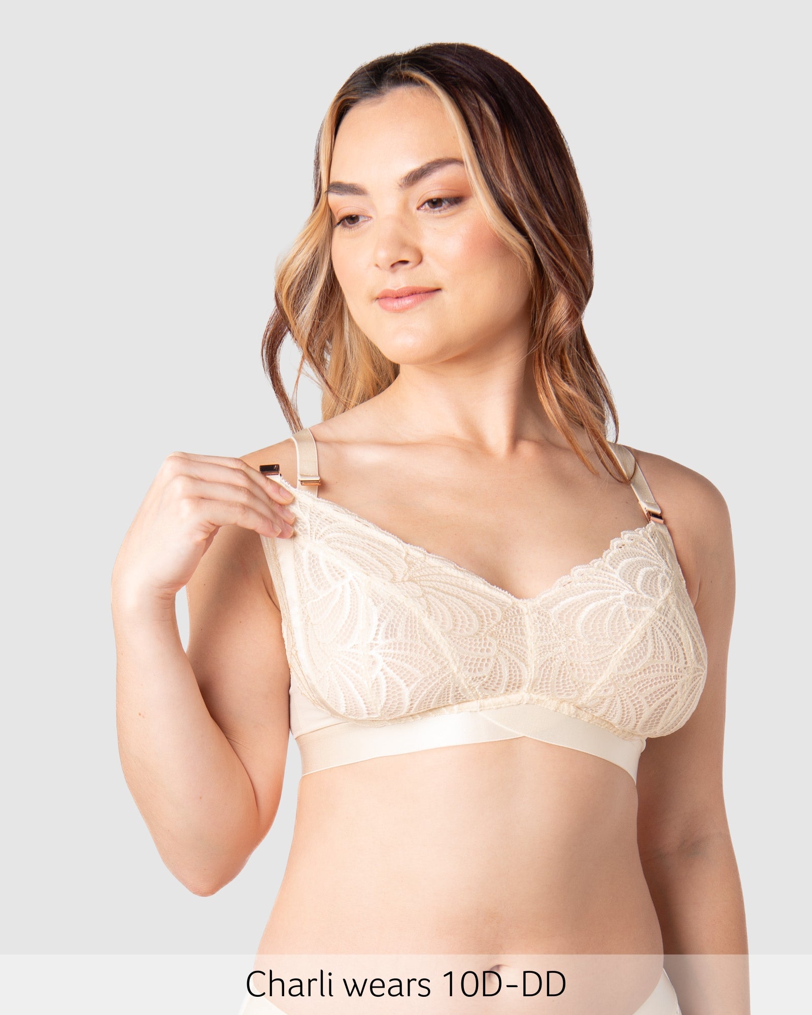 Nursing Clip of Warrior Multifit Nursing Bra - Ivory