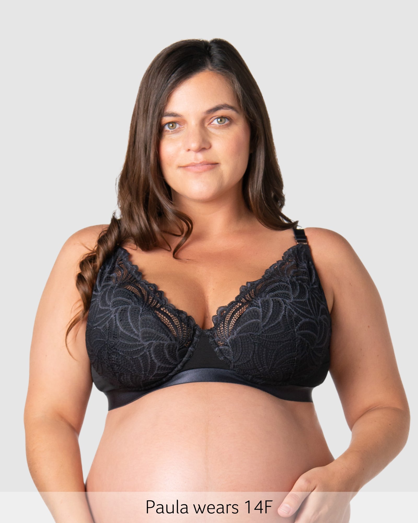 Warrior Plunge Nursing Bra - Black
