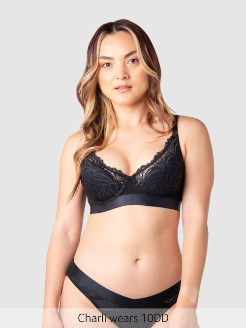 Warrior Plunge 2.0 Nursing Bra - Black