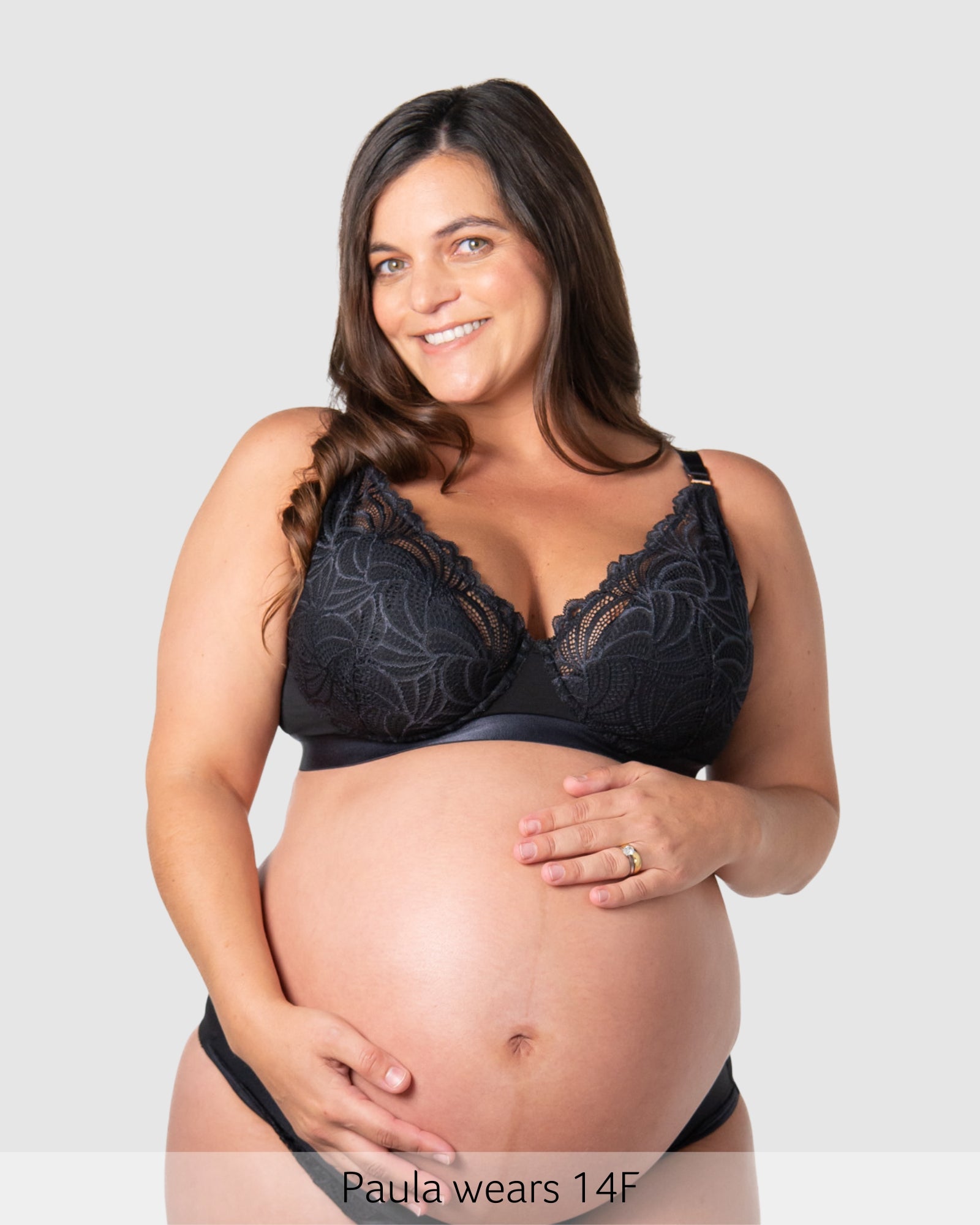 Warrior Plunge Nursing Bra - Black