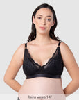Warrior Plunge Nursing Bra - Black