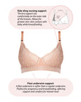 Warrior 2.0 Plunge Nursing Bra - Bronze