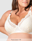 Warrior Plunge Nursing Bra - Ivory