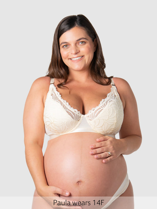 Warrior Plunge 2.0 Nursing Bra - Ivory