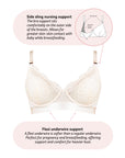 Technical details of Warrior Plunge Nursing Bra - Ivory
