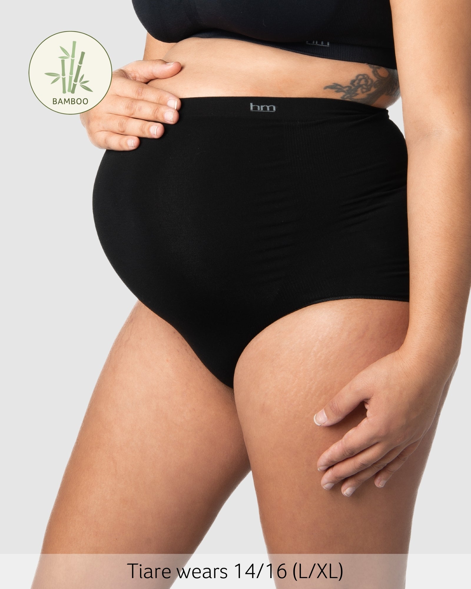 My Necessity Seamless Maternity Brief - Black