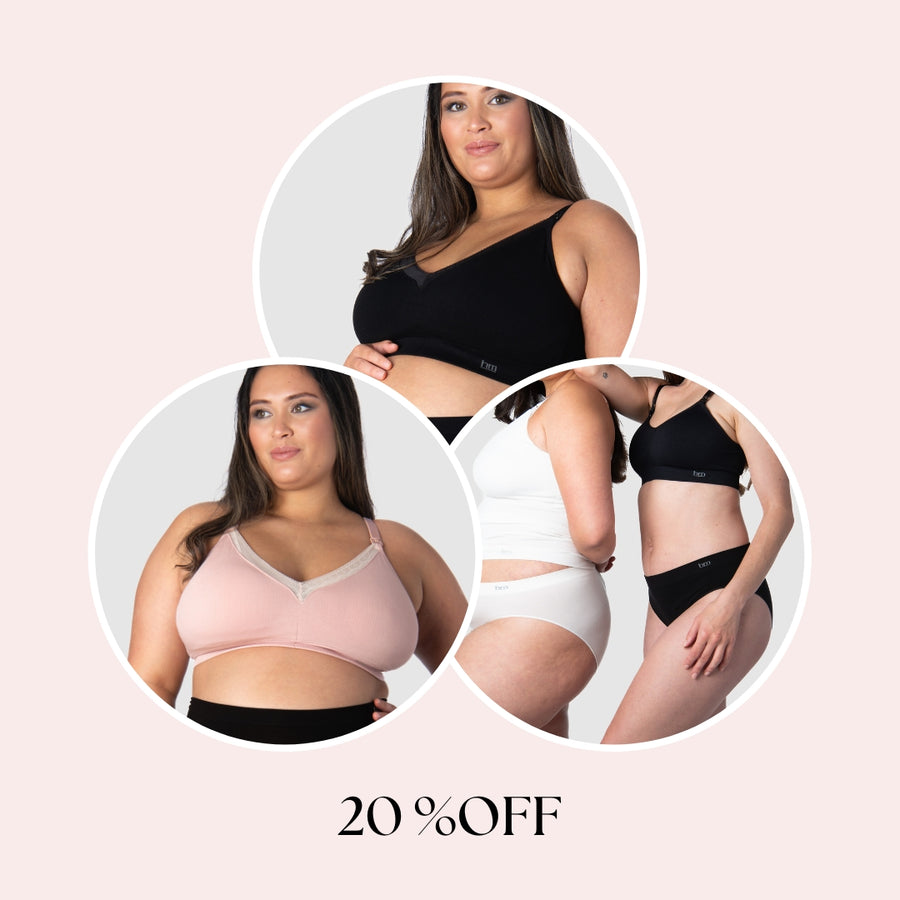 Nursing Bra Must Haves - 2 Pack with Briefs - Full Cup
