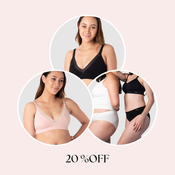 Nursing Bra Must Haves - 2 Pack with Briefs - Regular Cup