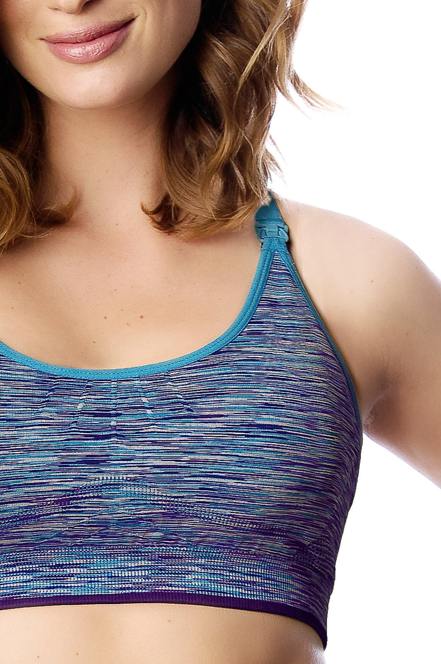 HOTMILK VITALITY BLUE YOGA / SPORTS PREGNANCY AND NURSING BRA