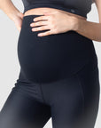 HOTMILK FOCUS BLACK MATERNITY PREGNANCY SPORTS LEGGINGS