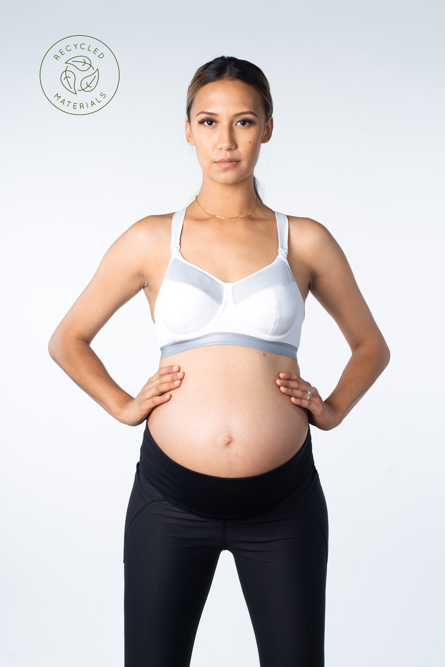 HOTMILK REACTIVATE SPORTS WHITE NURSING MATERNITY BRA - FLEXI UNDERWIRE