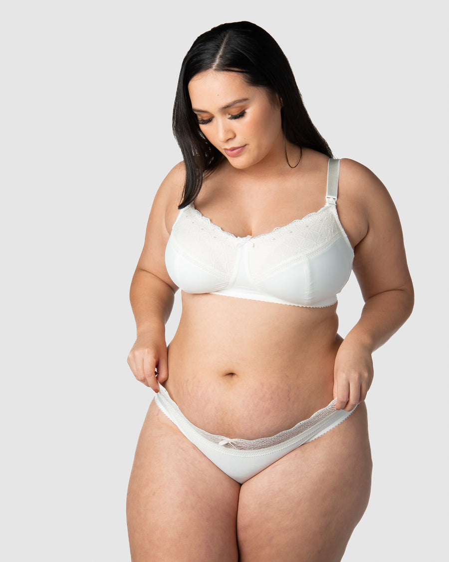 HOTMILK SHOW OFF IVORY MATERNITY BIKINI BRIEF