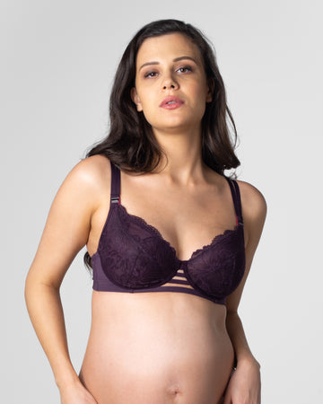 HOTMILK TRUE LUXE AMETHYST NURSING BREASTFEEDING MATERNITY BRA - FLEXI UNDERWIRE