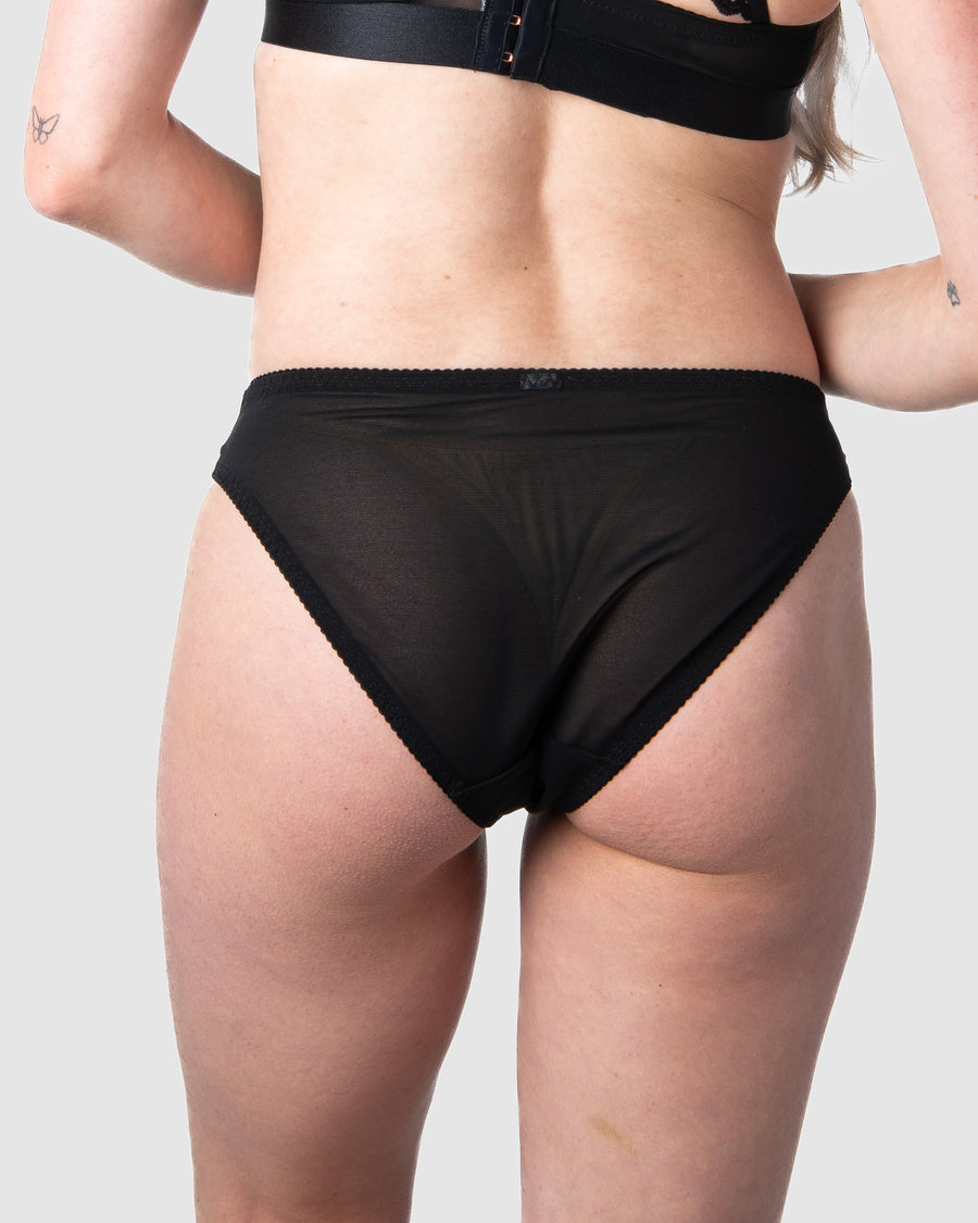 HOTMILK WARRIOR BLACK MATERNITY BIKINI BRIEF