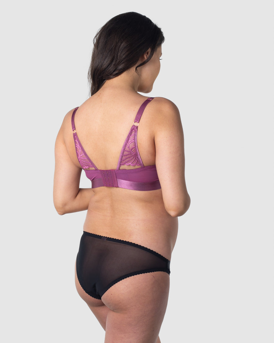 HOTMILK WARRIOR SOFT CUP MAGENTA HAZE MULTIFIT NURSING MATERNITY BRA - WIREFREE