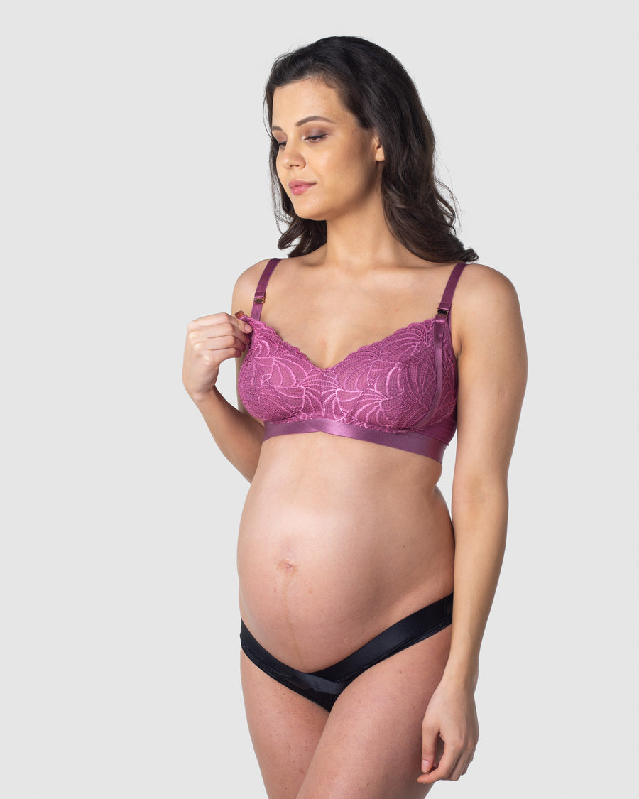 HOTMILK WARRIOR SOFT CUP MAGENTA HAZE MULTIFIT NURSING MATERNITY BRA - WIREFREE