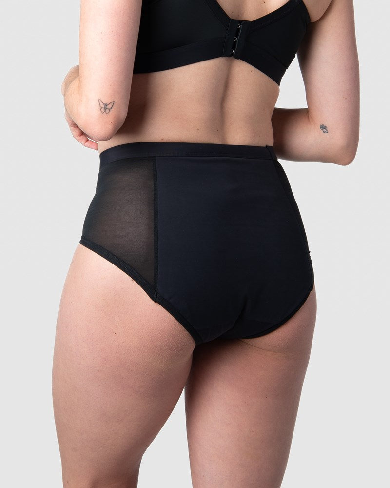 HOTMILK LIMITLESS BLACK HEAVY LEAKPROOF HI BRIEF MATERNITY 