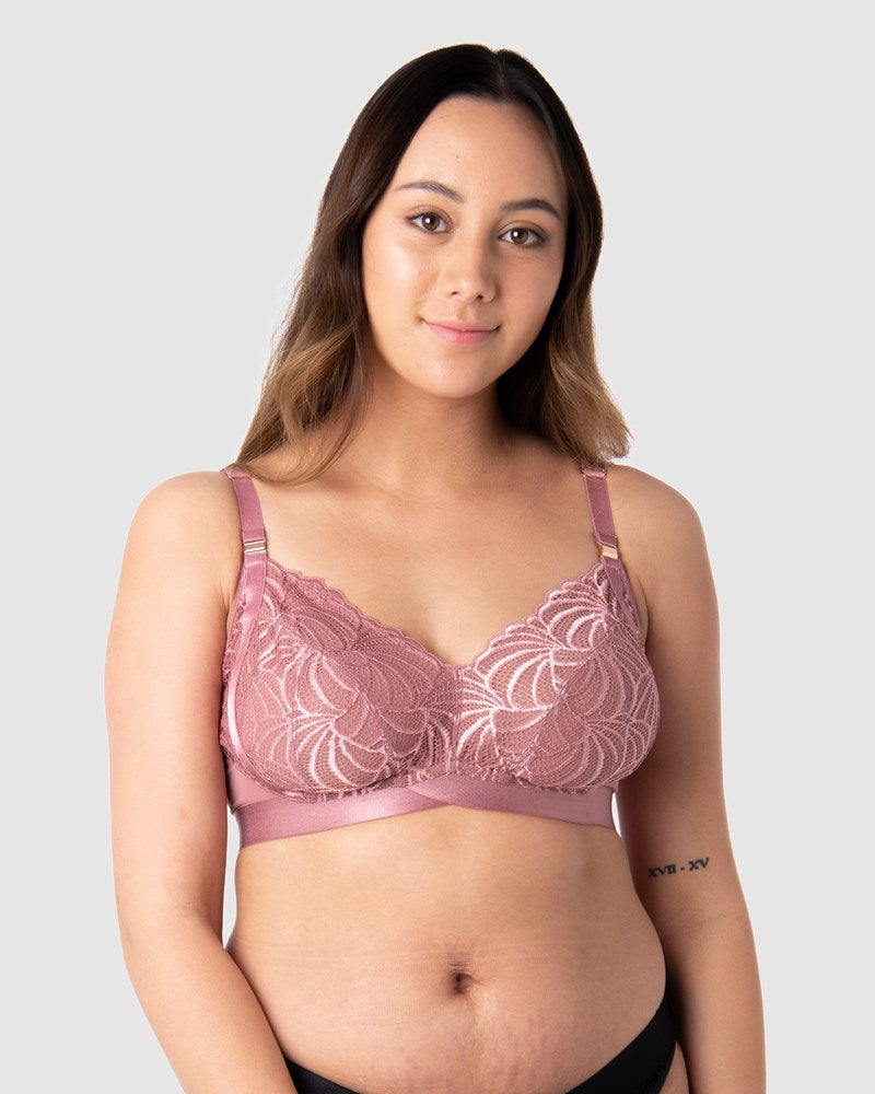 HOTMILK WARRIOR SOFT CUP ANTIQUE ROSE NURSING MATERNITY BRA - WIREFREE