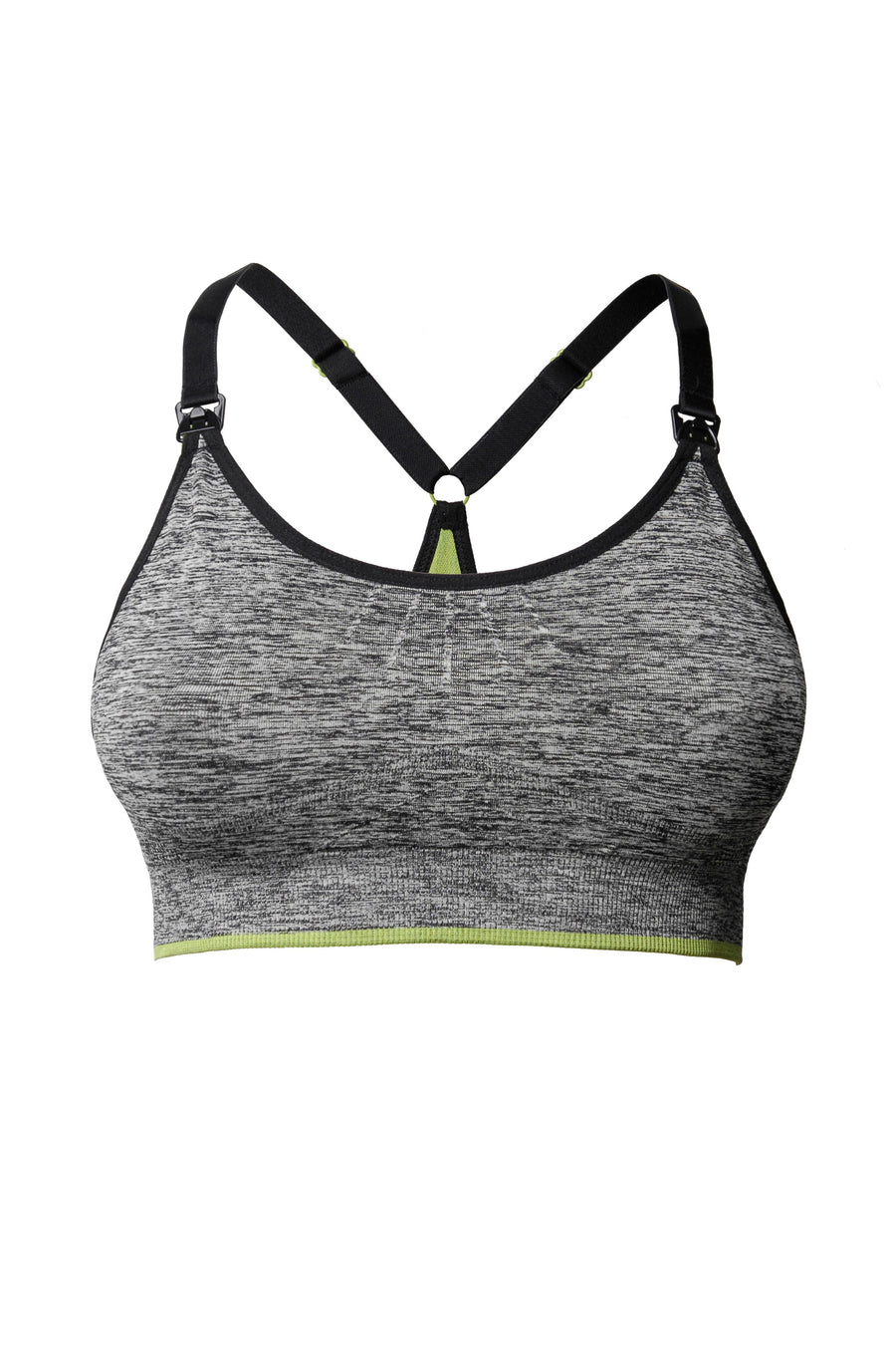 HOTMILK VITALITY GREY YOGA / SPORTS PREGNANCY AND NURSING BRA
